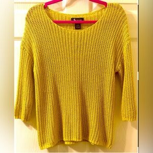 Alison Sheri Gold Knit Sweater